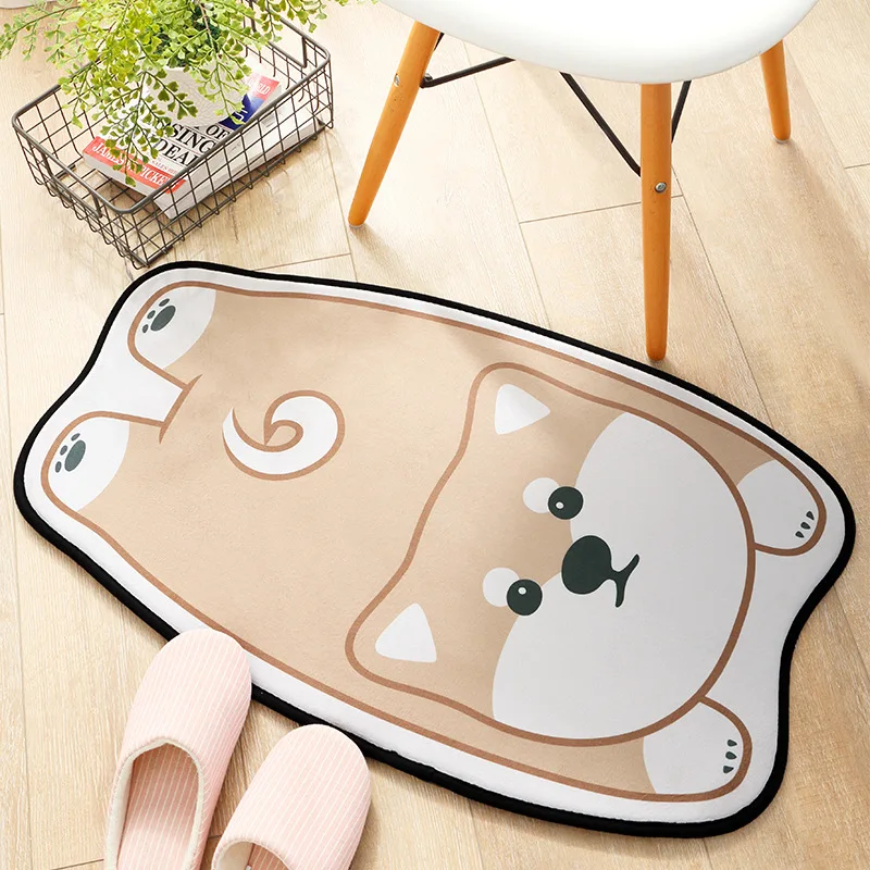 Новинка 2019 года Cat Форма двери коврики 50*80 см Нескользящие Floormat кухонный ковер