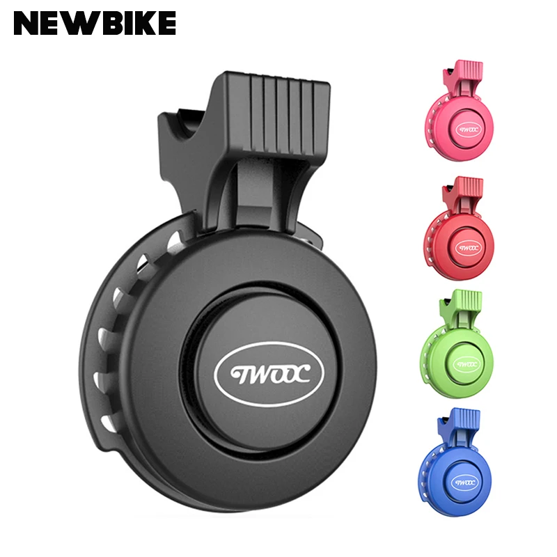 

TWOOC Elektrische Fahrrad Glocke USB Ladung Bike Radfahren 120db Lenker Ring Glocke 3 Modus Sounds Sicherheit Wasserdichte Bike
