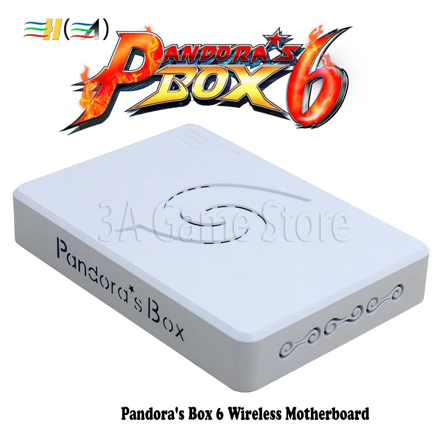 Arcade Controller Kit Pandora Box 6 1300 Wireless Arcade Stick 1300 in 1 HDMI VGA USB to TV PS3 PC support fba mame ps1 3d game