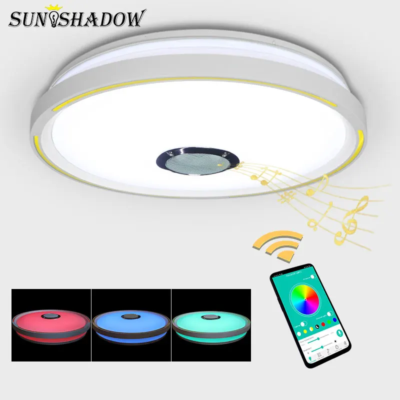 

D49CM Acrylic Modern Led Ceiling Lights For Living room Dining room Bedroom Ceiling Lamp RGB Bluetooth Control Color Change Lamp