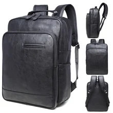 14, 15, 15,6 дюймов, черный рюкзак из искусственной кожи для компьютера, ноутбука, ноутбука, сумки, чехол, школьный рюкзак для мужчин, женщин, студентов, путешествий