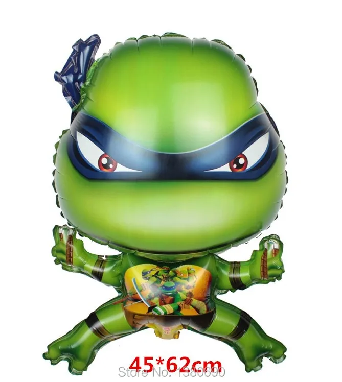 New 2pcs Teenage Mutant Ninja Turtles Foil Balloons Tmnt Party