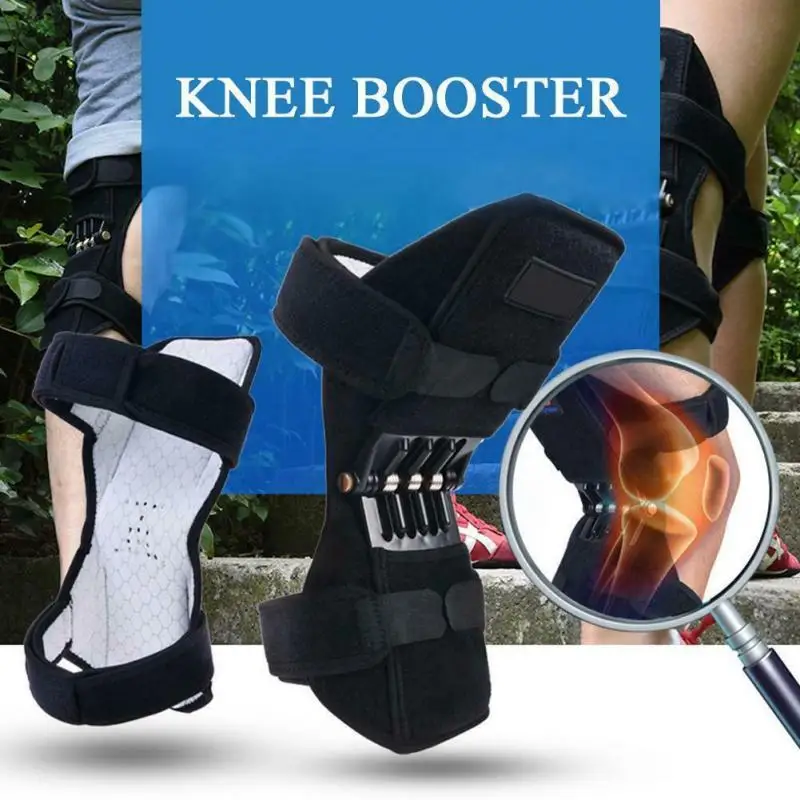 

1 pair Joint Support Knee Pads Breathable Non-slip Power Lift Joint Support Knee Pads Powerful Rebound Force Knee Booster