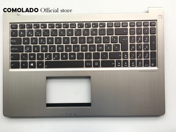 

BE Belgium backlight laptop Keyboard for ASUS UX51 UX51VZ Palmrest with C cover keyboard BE Layout
