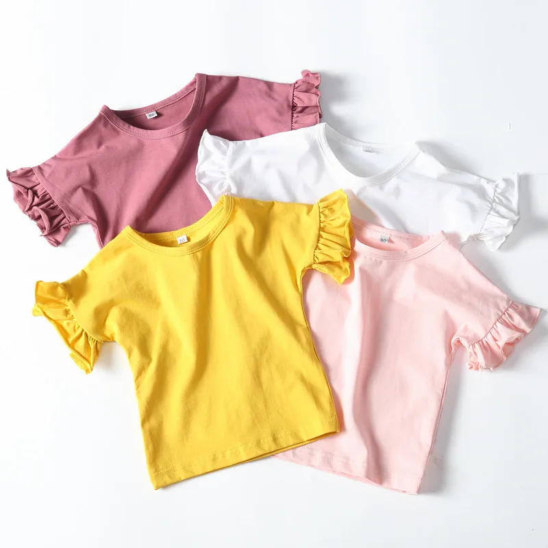 Toddler//Kids Ruffle T-Shirt My Cousin in Arkansas Loves Me
