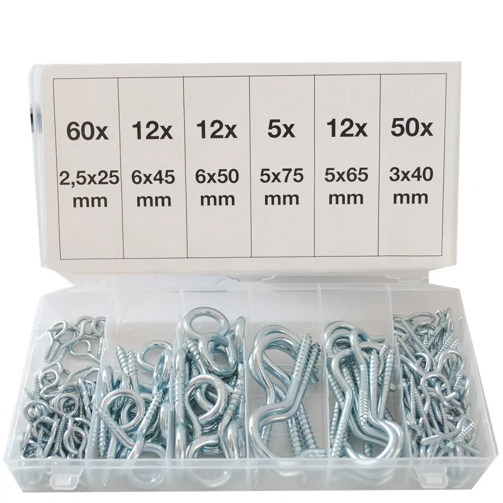 151 Piece Screw Hooks Assortmentin Sheet Metal Tools Set from