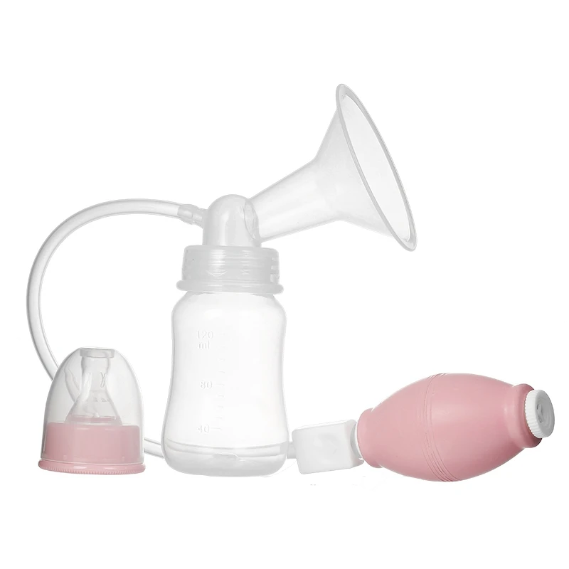 120ML Feeding Children Manual Hand Breast Pump Strong Breast Milk Suction Bottle Nursing Breast Feeding Accessory For Baby