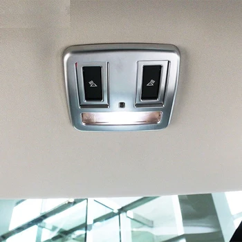 

Silver ABS Chrome Rear Roof Reading Light Frame Cover Trim For Jaguar XE X760 XF X260 2016 Car Accessories