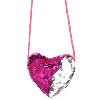 

Children Messenger Bag Handbags Cute Kid Toddler School Bags Kindergarten Children Girls Mermaid Sequins Coin Purse 26