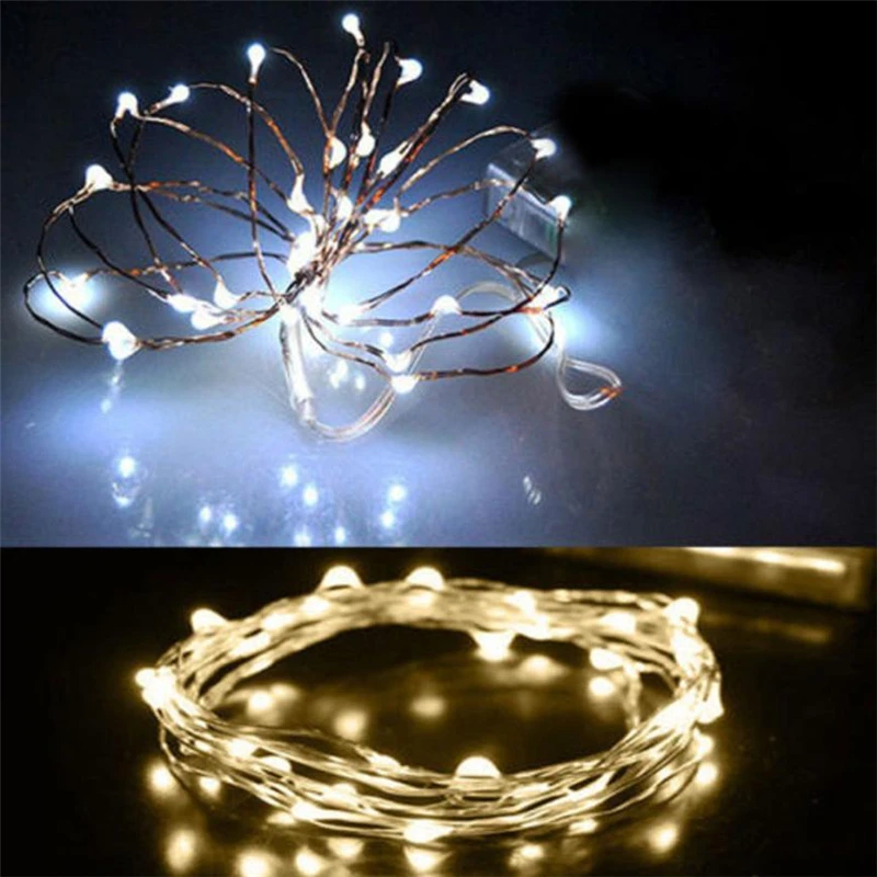 2 м гирлянда фея света 20 LED на батарейках Xmas Водонепроницаемые огни для вечеринки