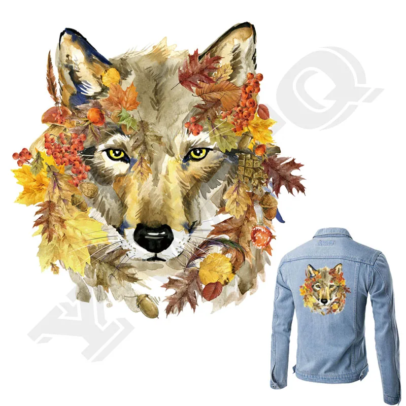 Wolf Coyote Applique Patch Iron on