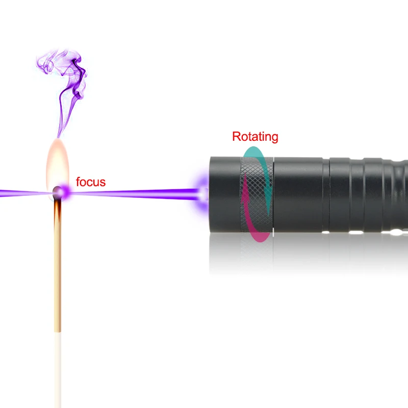 CWLASER Высокая мощность 405nm фокусируемая фиолетово-Синяя лазерная указка(856) сжигание лазера Топ продавец(черный