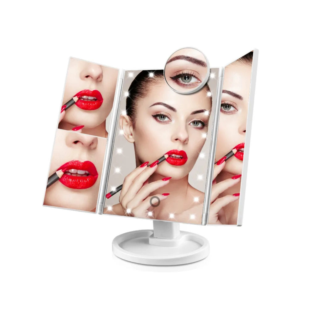 

LED Vanity Make Up Light Touch Screen Furniture Dressing Table LED Mirror Lights Makeup Cosmetic Lamp USB Charge Battery Power