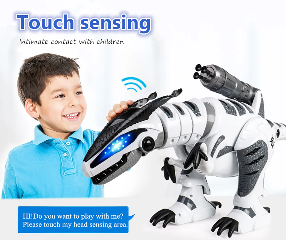 Радиоуправляемые роботы-Динозавры, поющие электронные игрушки Dinosaurio, интерактивные радиоуправляемые роботы, игрушки для детей, мальчиков