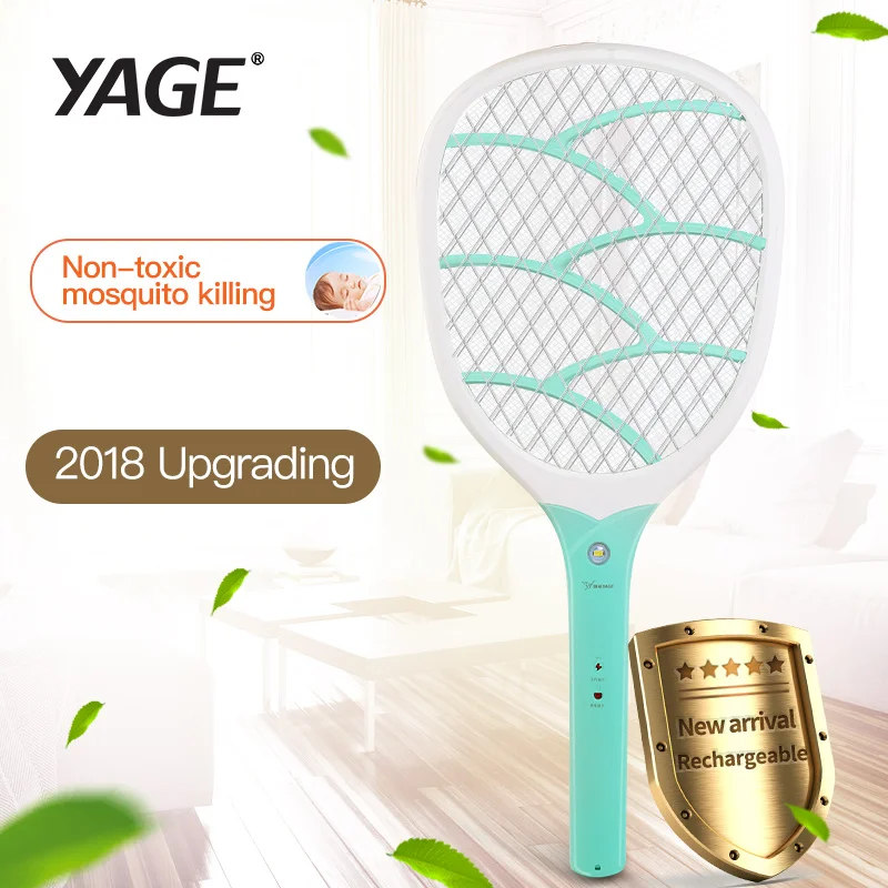 YAGE USB Electric Mosquito Swatter Repellent Bug Insect  Reject Killers Pest Reject Racket Trap Anti Mosquito Fly With Lights