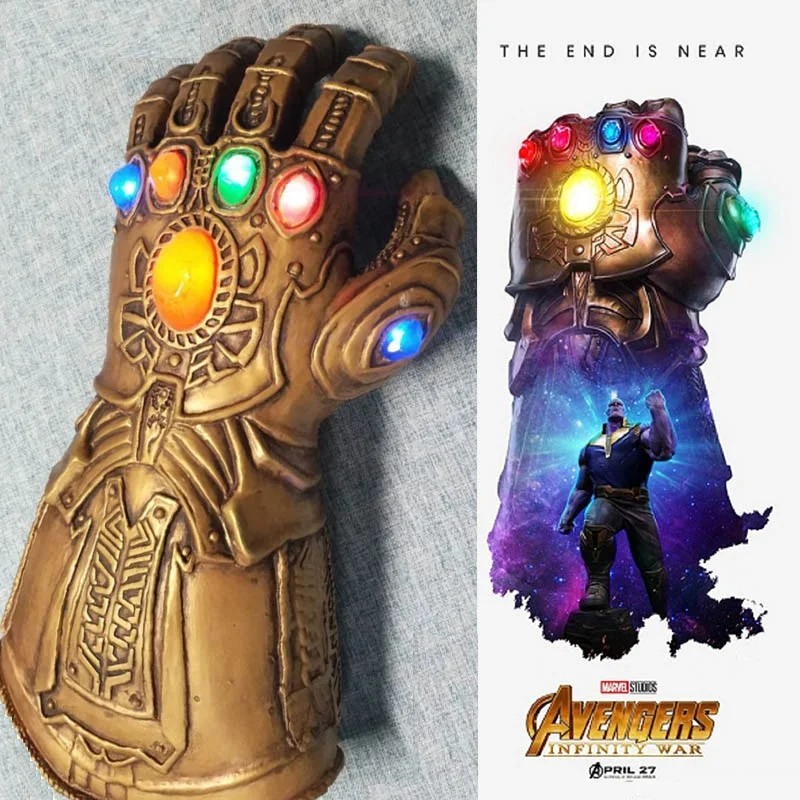 Halloween Thanos Gauntlet Glove Cosplay 2018 Infinity War The Avengers Latex COS