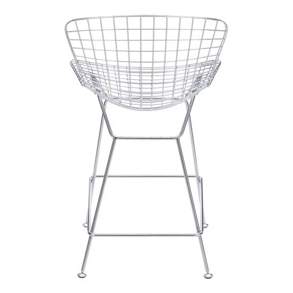 Wire Counter Chair Chrome (3)