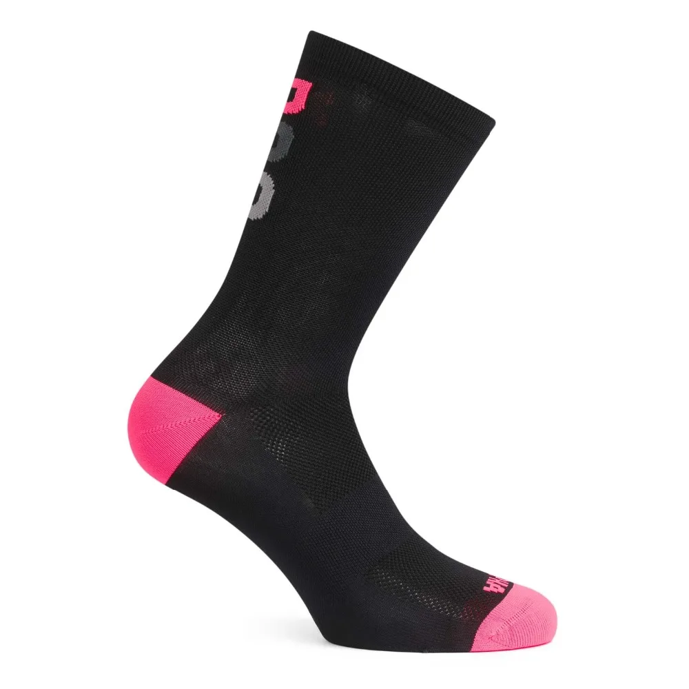 Для мужчин и Для женщин Спортивные носки Велосипедный Спорт Вело-носки Бег открытый Носки для девочек сжатия Носки для девочек Calcetines Ciclismo - Цвет: black