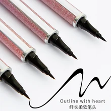 Вампирский стиль Новая Черная Подводка для глаз лучший Водонепроницаемый жидкая подводка для глаз Ручка высокого пигмента и длительное время макияжная подводка для глаз гладкой инструменты для макияжа