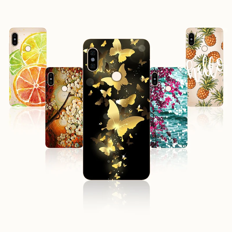 Xiaomi Redmi Note 6 Чехол 64 г Печатный узор чехол Pro задняя крышка Fundas Capa Soft TPU для телефона