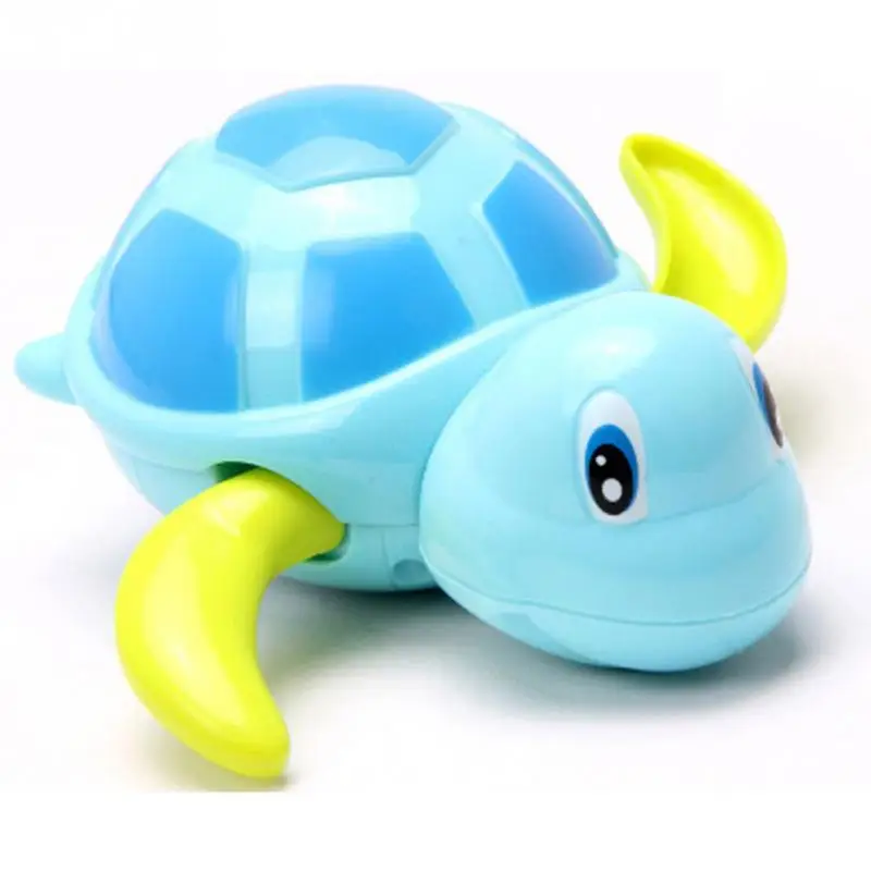Эфирные случайные цвета новорожденные младенцы плавать черепаха раненный цепь маленькие животные Ванна для маленьких детей игрушки jugetes Плайя bebes