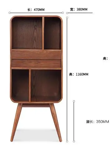 Луи Мода книжные шкафы скандинавские простые деревянные современный минималистский шкафчик гостиная Низкий шкаф