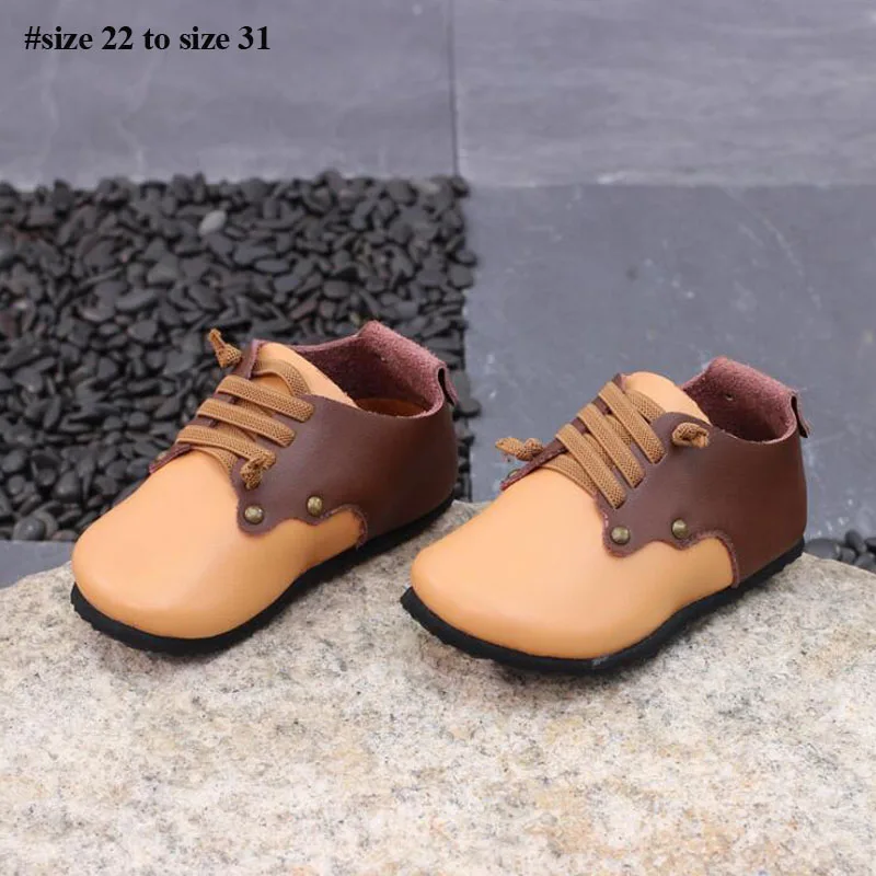

2019 baby autumn genuine leather shoes children peas sheepskin leather shoes girls casual shoes boys performance shoes