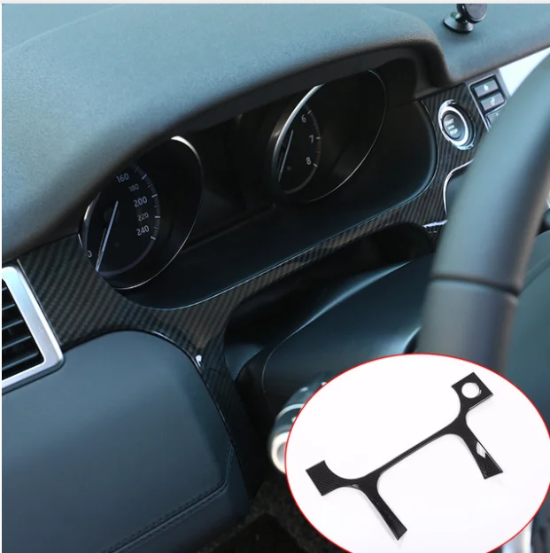 

ABS Carbon Fiber Steering Wheel Decoration Cover Trim For Land Rover Discovery Sport 2015 2016 2017 Car Accessories