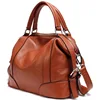 Grand sac à main à bandoulière en cuir véritable pour femmes, fourre-tout de styliste de marque, sac de voyage 100% avec boucle en or clair ► Photo 3/6