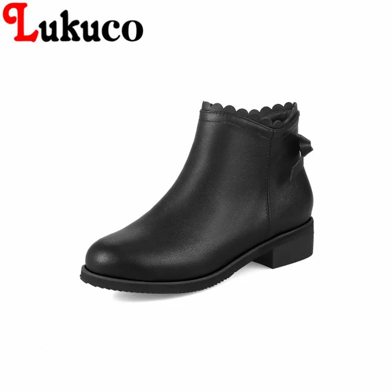 

2018 new design women Autumn Spring boots low heel round toe plus size 43 44 45 46 47 48 free shipping handmade sweet lady shoes