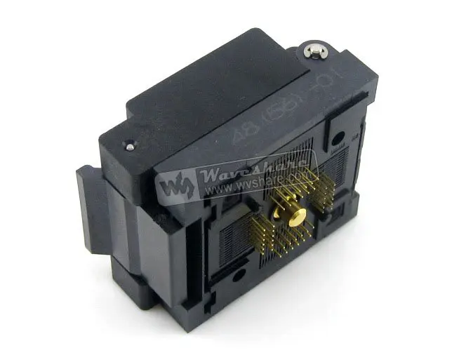 QFN-48(56)BT-0.5-01 QFN48 MLP48 MLF48 Enplas QFN 7x7 mm 0.5Pitch IC Test Burn-In Socket with Ground Pin
