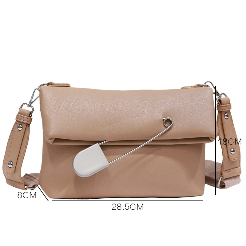 Youda Женская модная однотонная сумка-мессенджер из искусственной кожи, оригинальная декоративная сумка на плечо, винтажный стиль, чехол для мобильного телефона