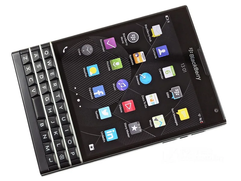 Оригинальный разблокирована Blackberry паспорт Q30 4 ядра LTE 3 GB Оперативная память 32 ГБ Встроенная память 13.0MP BlackBerry OS сотовый телефон Бесплатная