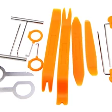 Полный набор 12 шт. пластиковые окна Клин лом автомобиля Радио Двери Клип Панель отделка тире Аудио Удаление открытый установщик инструменты