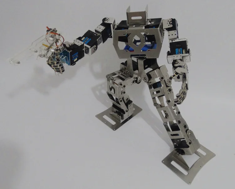 80% Собранный гуманоид Biped Robot17 DOF Fighter с талией палец DIY Роботизированная модель