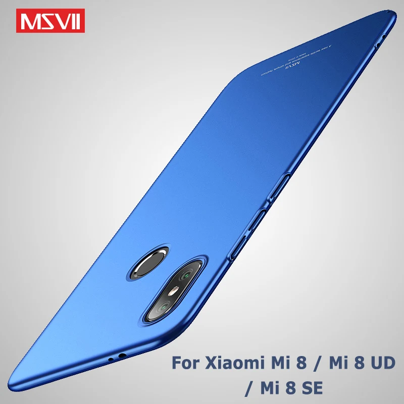 Xiaomi mi 8 Pro Чехол Msvii тонкий кожаный чехол для Xiaomi mi 8 Explorer Edition Чехол Жесткий PC Обложка Xio mi 8 Lite SE чехол s