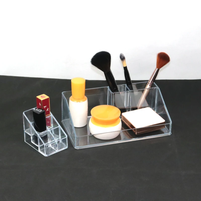 

Clear Plastic Makeup Organizer Cheap Storage Box Lipstick Organizer Cosmetic Organizer Dress Table Storage Case Brush Organizer