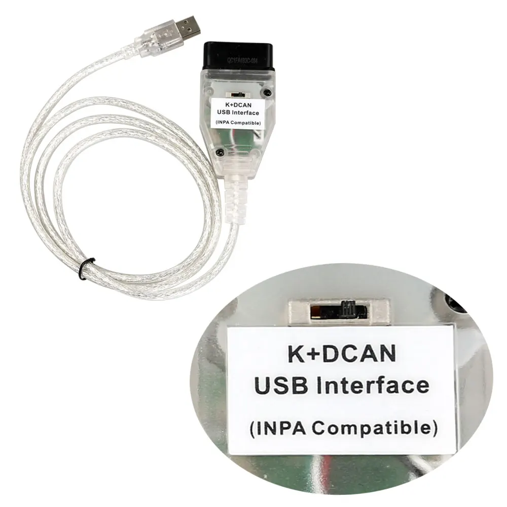 INPA K+ CAN FTDI FT232RL для BMW OBD2 сканер INPA K+ DCAN для BMW FT232RQ с переключателем OBD2 Диагностический кабель k+ can inpa