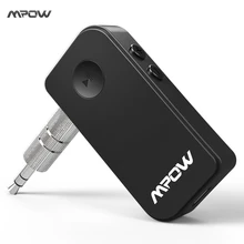 MPOW Amélioré Mini Bluetooth Récepteur Adaptateur A2DP Streambot Mains Libres Sans Fil De Voiture kits pour La Maison/Voiture Système Audio w/3.5mm Aux