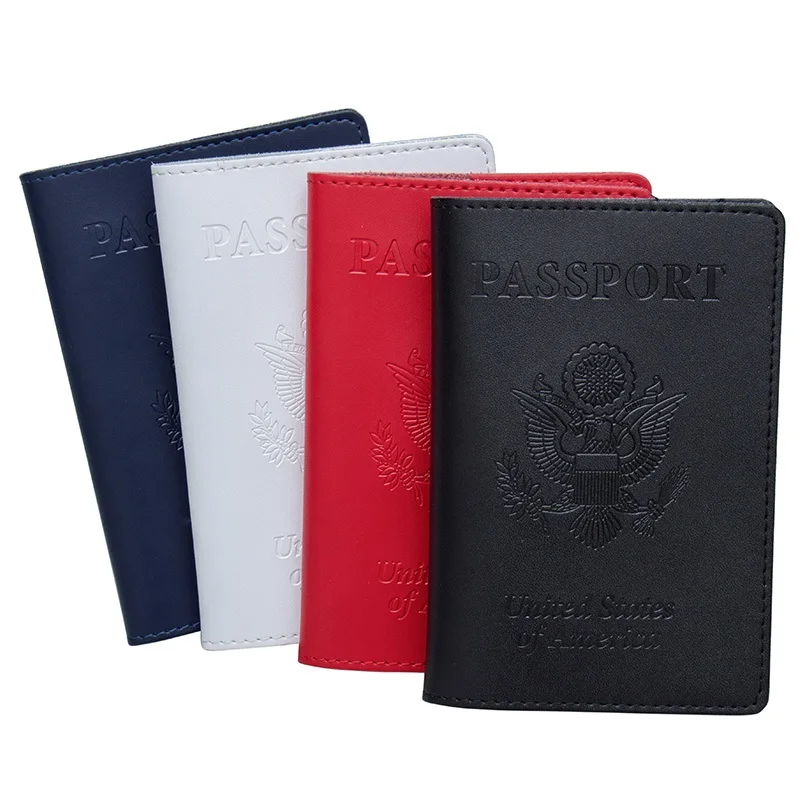 Etaofun American genuine leather passport cover for women men passport