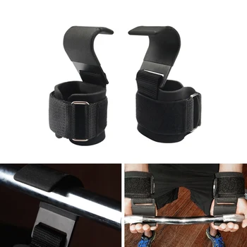 

2019 Professional Wrist Support With Hook Anti-slip Gym Arms Strength Training Strap Grip Accessories For Fitness Weight Lifting