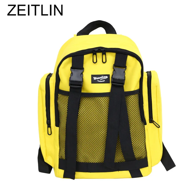 

2018 Man Woman Backpacks Nylon Waterproof Patchwork Bags Large Capacity School Bag Student Book Bag Travel Rucksack Mochila T