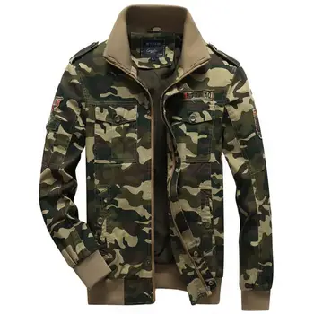 

Plus Size 5XL 6XL Loose Camouflage Army Military Militare Cargo Casual Men Jackets and Coats Spring Autumn Clothing