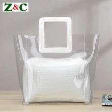 Бесцветная защитная пленка прозрачная пляжная сумка модные сумки женские сумки с верхней ручкой композитный мешок высокое качество дизайнер Сумки сумки через плечо для Для женщин мешок