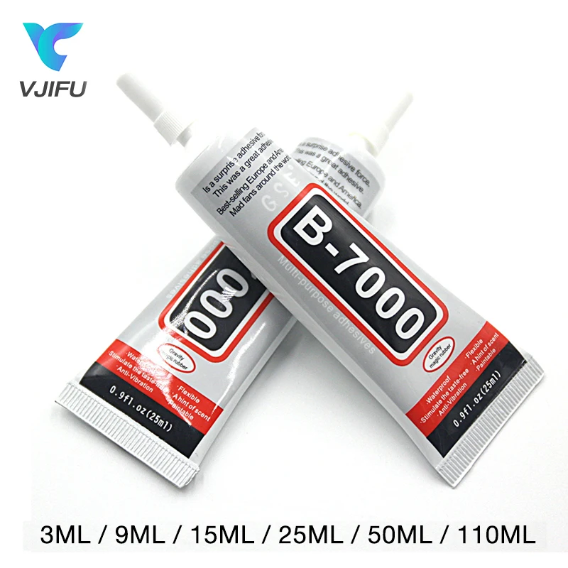 B7000 الغراء 15 مللي 25 مللي 50 مللي 110 مللي سوبر لاصق واضح السائل B-7000 الغراء الهاتف المحمول إصلاح ملصقات بمادة لاصقة DIY اليدوى