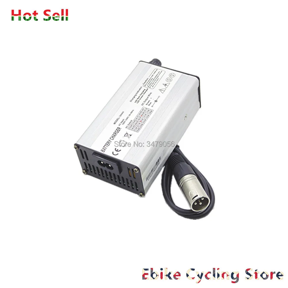 Бесплатная доставка Ebike зарядное устройство 7S 10S 13S 14S 24v 36v 48v 52V 2A 2.5A 3A 4A с DC XLR RCA