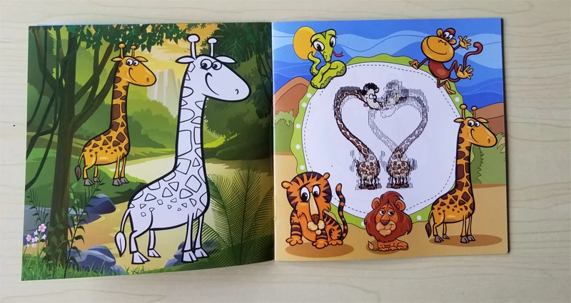 22 Pages Cute Animal Style Secret Garden Painting Drawing Kill Time Book Will Moving DIY Children's Puzzle Magic Coloring Book 22 Pages Cute Animal Style Secret Garden Painting Drawing Kill Time Book Will Moving DIY Children's Puzzle Magic Coloring Book