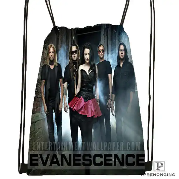 Custom Evanescence Drawstring Backpack Bag Cute Daypack Kids Satchel Black Back 31x40cm 180612 02 7