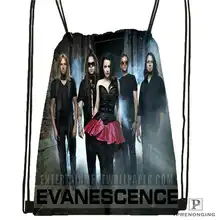 Custom Evanescence Drawstring Backpack Bag Cute Daypack Kids Satchel (Black Back) 31x40cm#180612-02-7