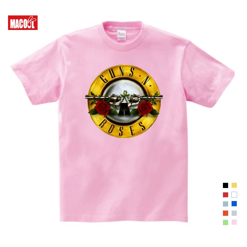 Guns N Roses T Shirt Kid 2019T-shirt Pure Cotton Round Neck Baby Tshirt Children's Infant Toddler Costume for Boy and Girl 3T-9T